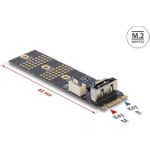 Delock Adapter M.2 Key B Stecker zu SATA vertikal (64290)