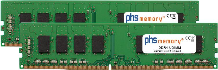 PHS-MEMORY 32GB (2x16GB) Kit RAM Speicher kompatibel mit QNAP TVS-682-i3-8G DDR4 UDIMM 2400MHz PC4-2