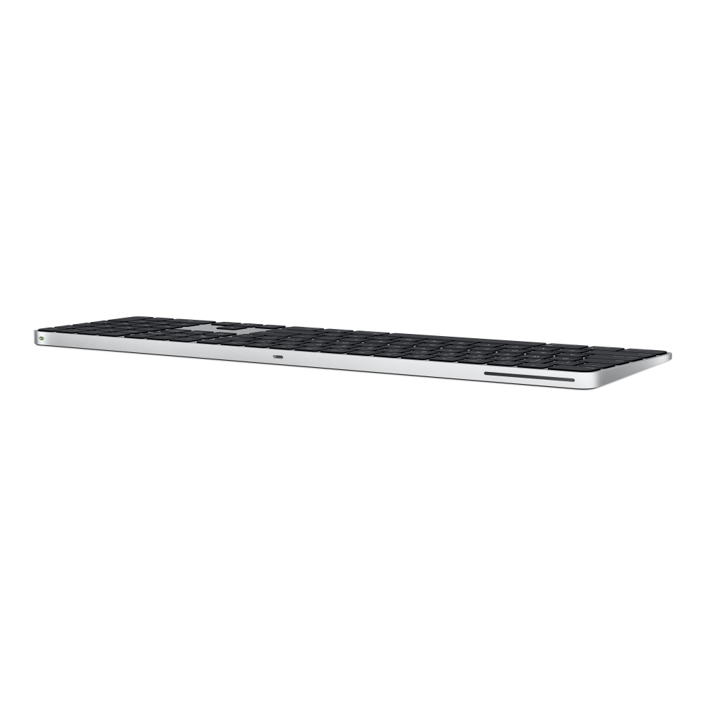 Apple Magic Keyboard with Touch ID and Numeric Keypad QWERTZ Deutsch Schwarz, Silber
