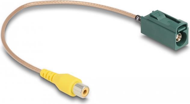 Delock Kabel FAKRA E Buchse zu Cinch Buchse RG-179 32 cm (90009)