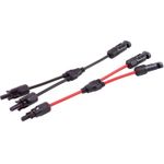 shiverpeaks ®-PV4 T-Adapterkabel Set, 2/1, 4mm², rot/schwarz, 30cm (BS02-21022)