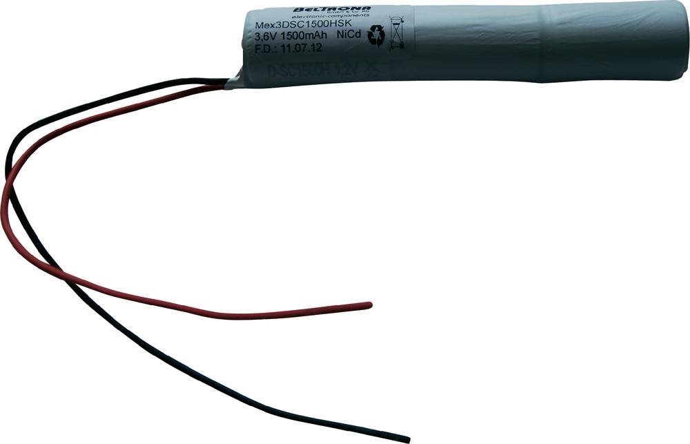 Beltrona Notleuchten-Akku Kabel 3.6 V 1500 mAh 3DSC1500HSK (3DSC1500HSK)