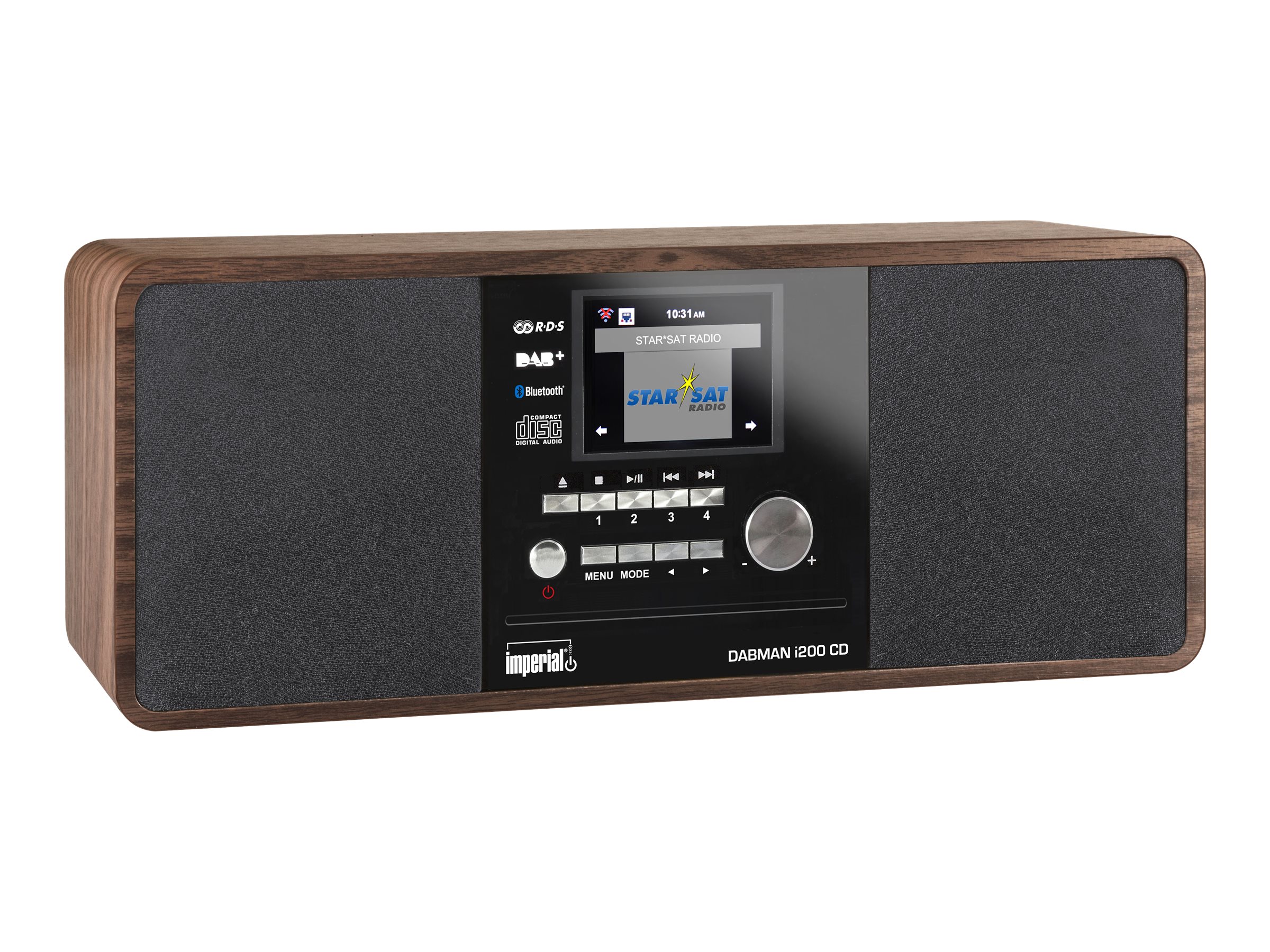 Imperial DABMAN i200 CD Audiosystem mit CD-Player 20 W Holzoptik