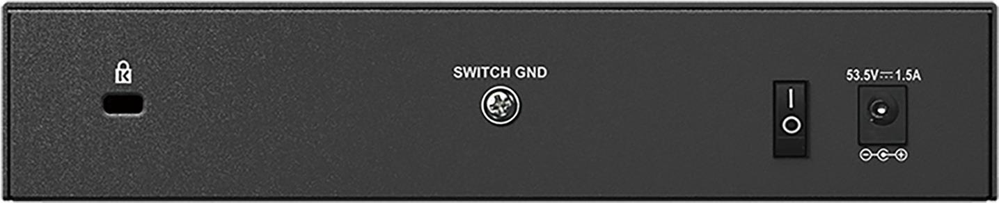 D-Link DGS 1008P Unmanaged Switch 8 Ports 4x PoE Gigabit Ethernet Schwarz