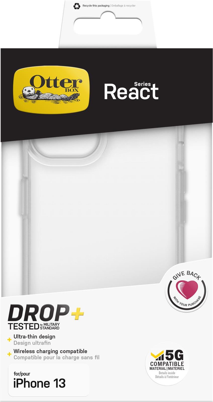 OtterBox React Hülle für iPhone 13 transparent (77-85582)