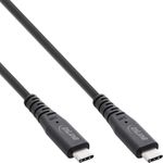 InLine USB4 Kabel USB Typ-C Stecker/Stecker PD 240W 8K60Hz TPE schwarz 1 (35904I)
