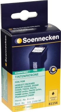 SOENNECKEN Tintenpatrone 81156 wie HP CC641EE 300XL schwarz (81156)