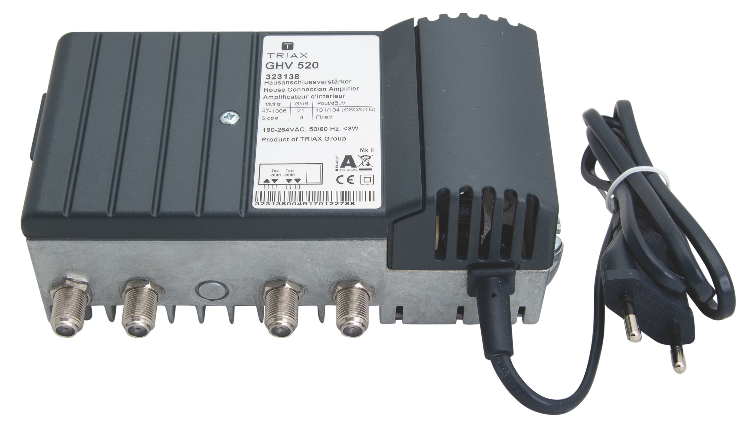 Triax GHV 520 Hausanschlussverstärker 20 dB