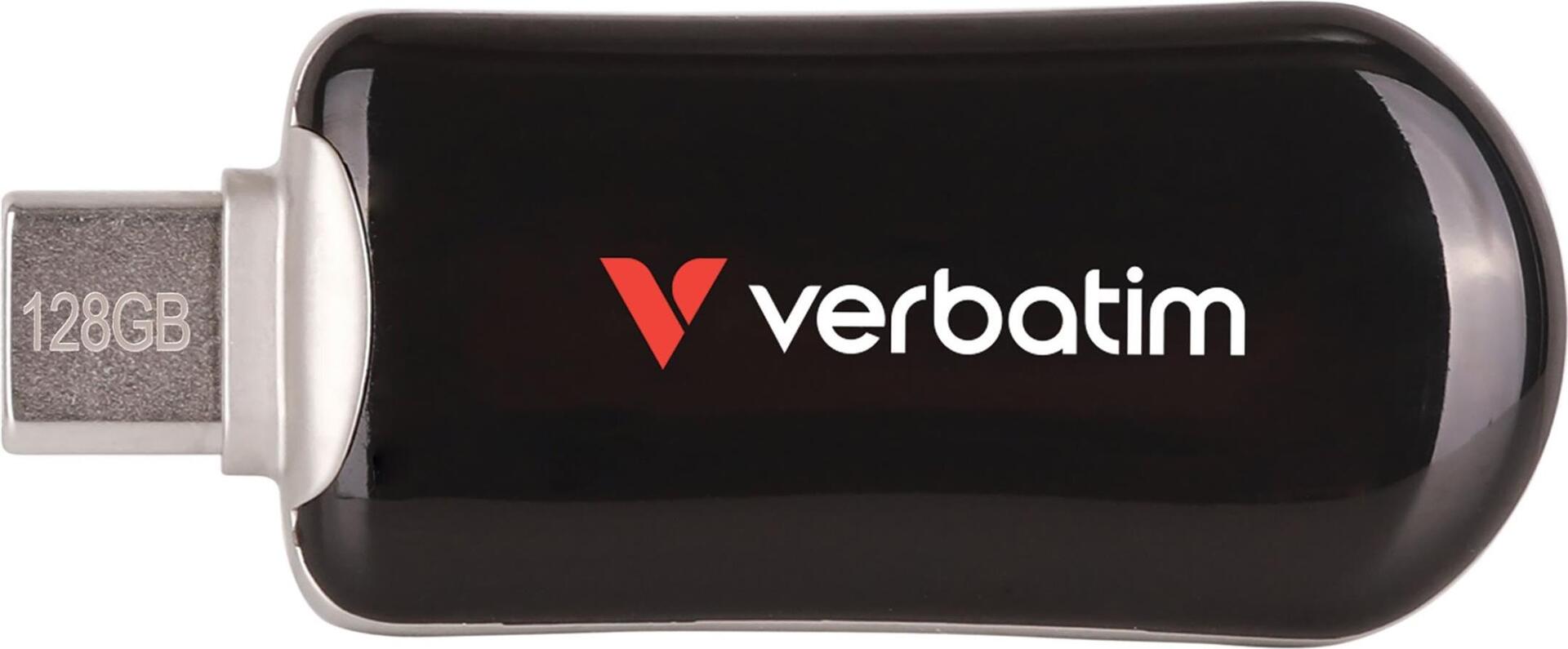 Verbatim PLECTRA USB-C FLASH DRIVE BLACK 128GB (30225)