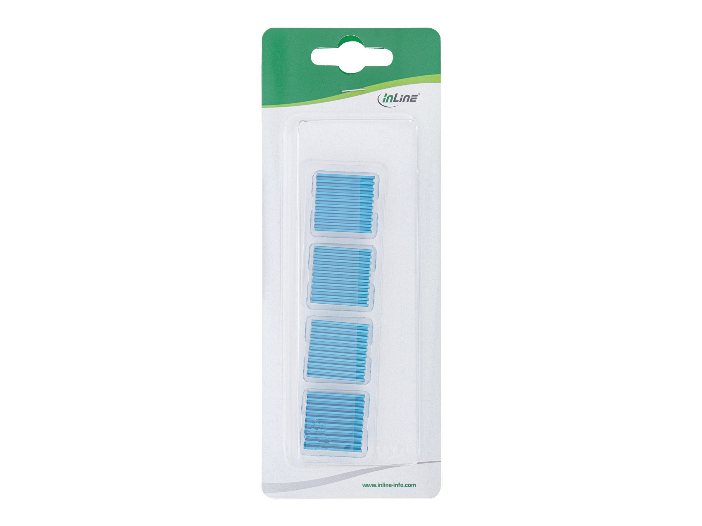 InLine RAM-Kühler Selbstklebende Kühlrippen, 4er-Set, Hellblau/Blau
