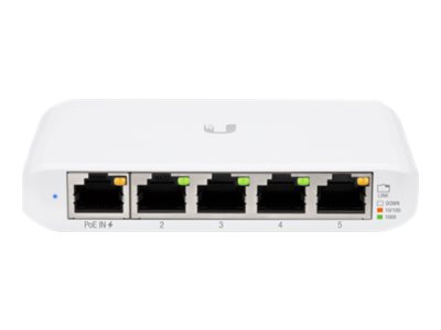 Ubiquiti UniFi Switch USW Flex Mini 5-Port Gigabit Ethernet PoE+ Smart Switch Desktop 3er-Pack Weiß