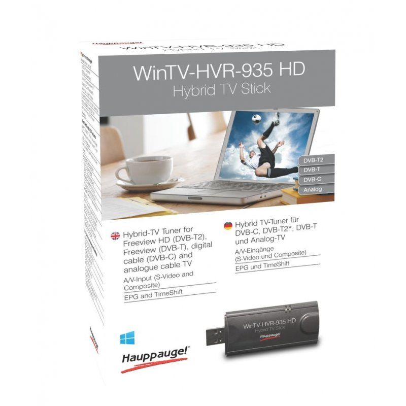 Hauppauge WinTV HVR-935C TV-Tuner Schwarz