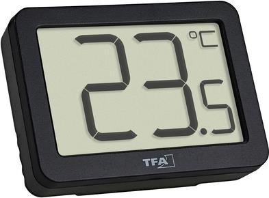 TFA Dostmann Digitales Thermometer Thermometer Schwarz (30.1065.01)