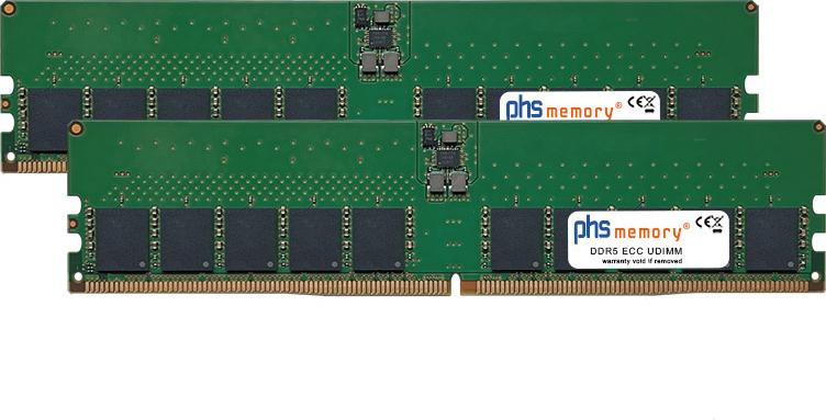PHS-memory 96GB (2x48GB) Kit RAM Speicher kompatibel mit HP Z2 G1i SFF DDR5 UDIMM ECC 5600MHz PC5-44800E (SP582805)