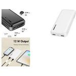 LogiLink Powerbank 20.000 mAh, 2x USB-A, 1x USB-C, weiß tragbarer Zusatzakku für Smartphones & Tablet-PCs, - 1 Stück (PA0323W)