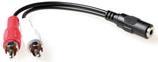 ACT AK2027 0.15m 3.5mm Schwarz Audio-Kabel (AK2027)