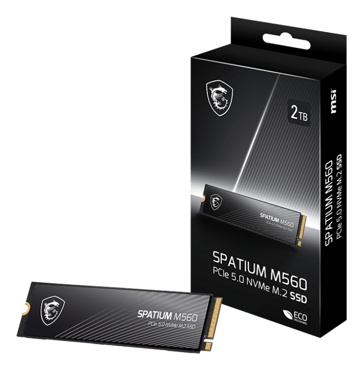 MSI SPATIUM M560 SSD 2 TB M.2 2280 PCI Express 5.0 x4 NVMe