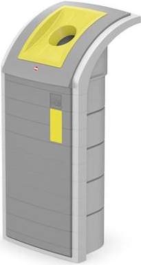 Hailo Wertstoffbehälter ProfiLine WSB Design Plus XXL aus schlagzähem ABS-Kunststoff, Einsetzen und Entnahme der - 1 Stück (0912-590)