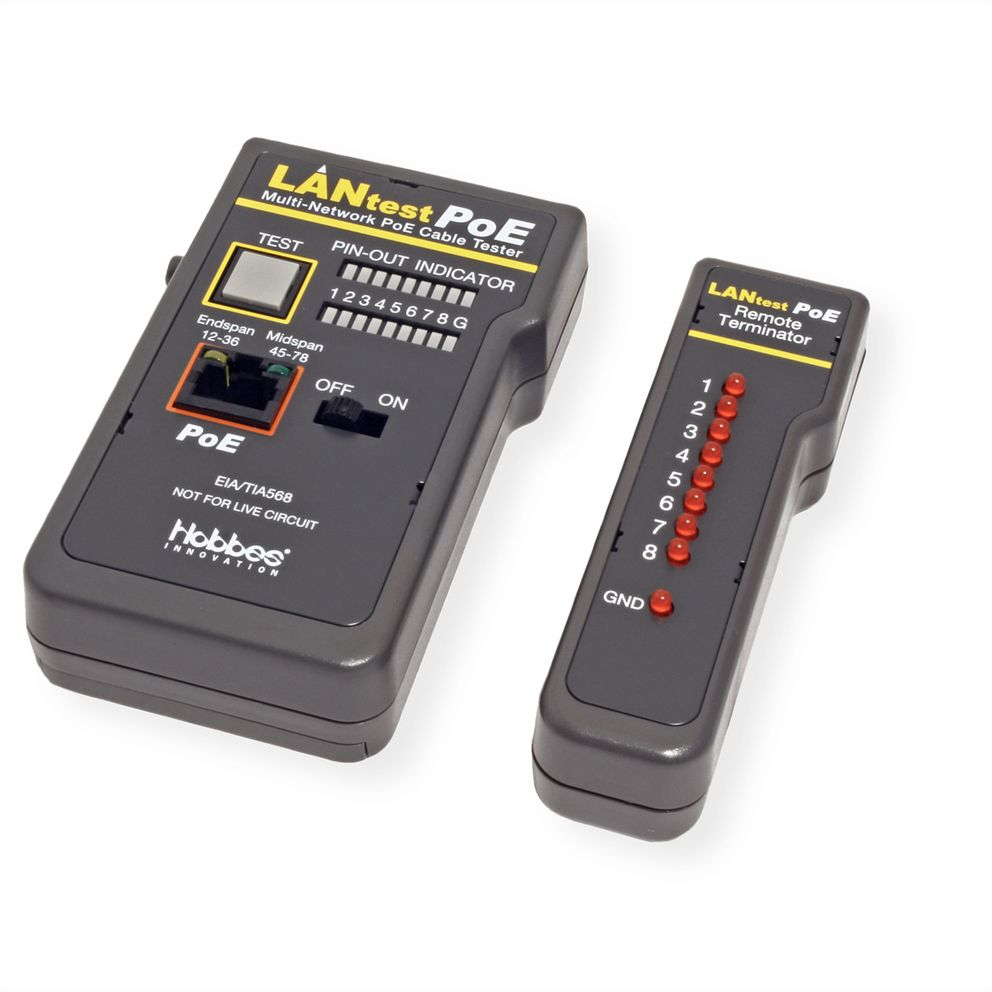 Hobbes LANtest PoE 13.01.3371 PoE-Tester Schwarz