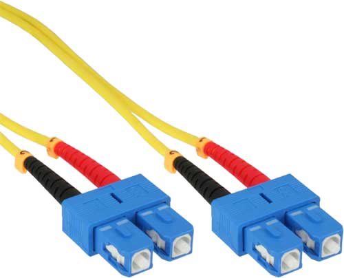 INLINE LWL Duplex Kabel, InLine®, SC/SC 9/125µm, 20m