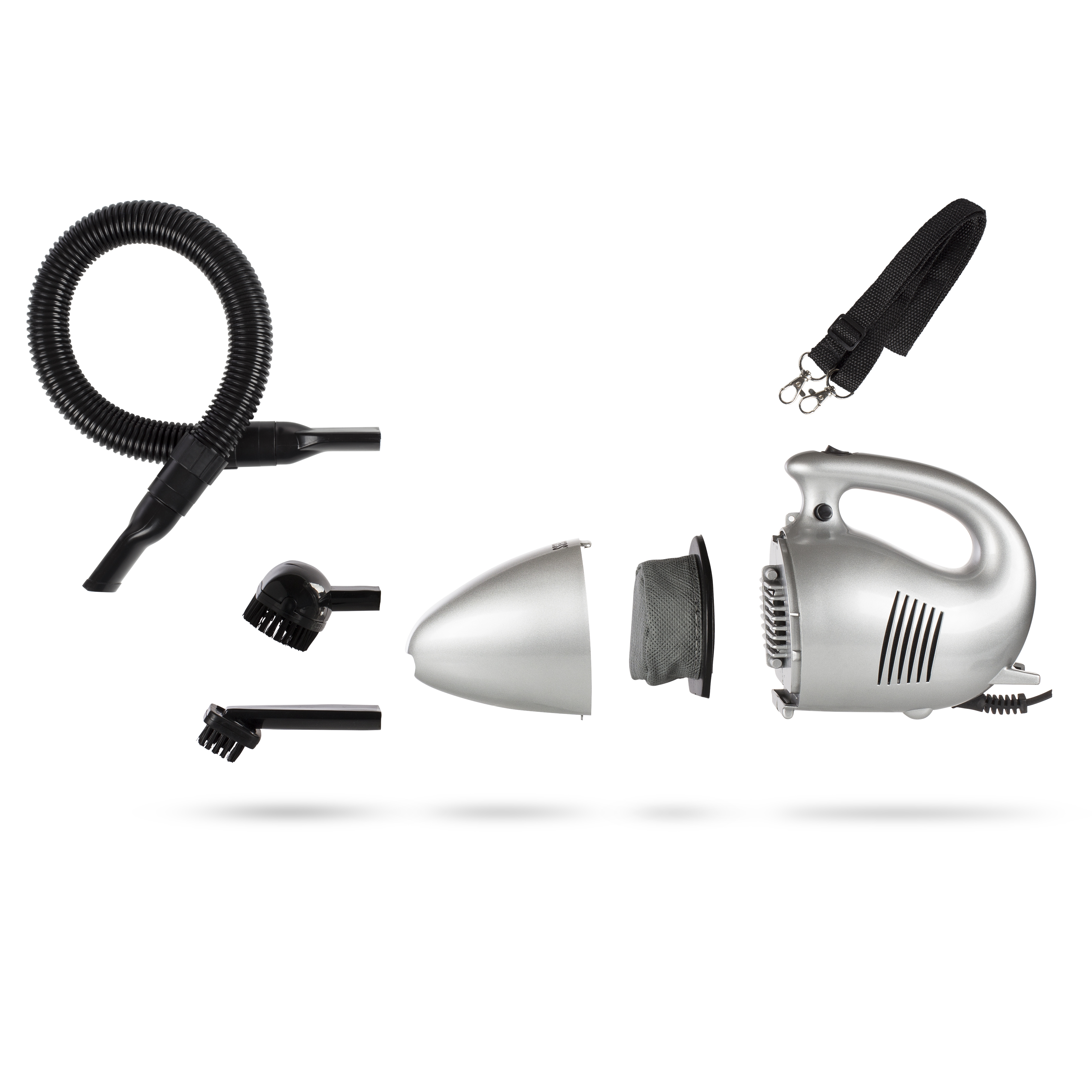 Princess Turbo Tiger Compact Handstaubsauger 700 W Schwarz, Silber