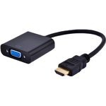 Gembird A-HDMI-VGA-04 HDMI VGA Schwarz Kabelschnittstellen-/adapter (A-HDMI-VGA-04)