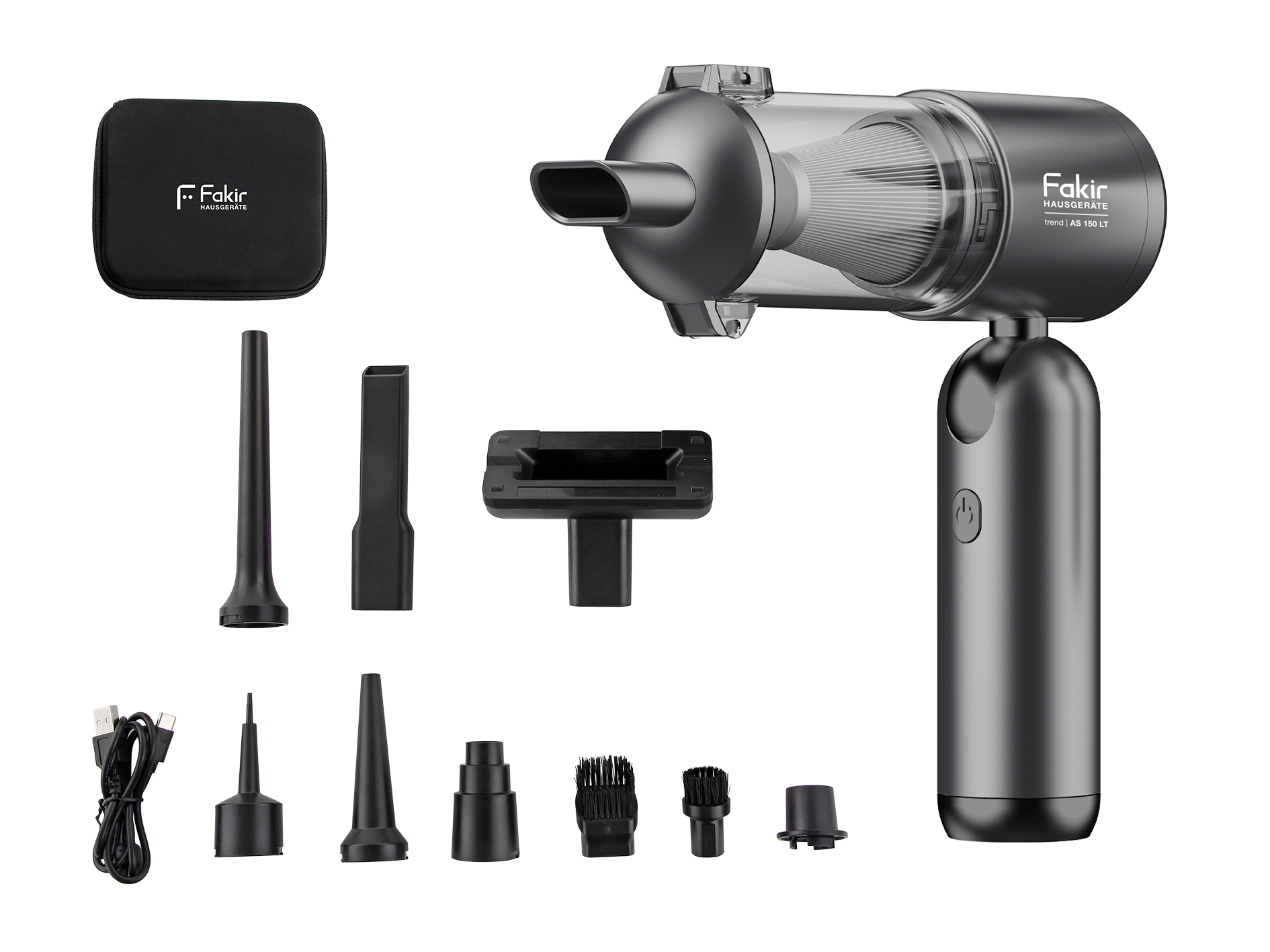 Fakir AS 150 LT Akku-Handstaubsauger 120 W 35 min Anthrazit, Schwarz