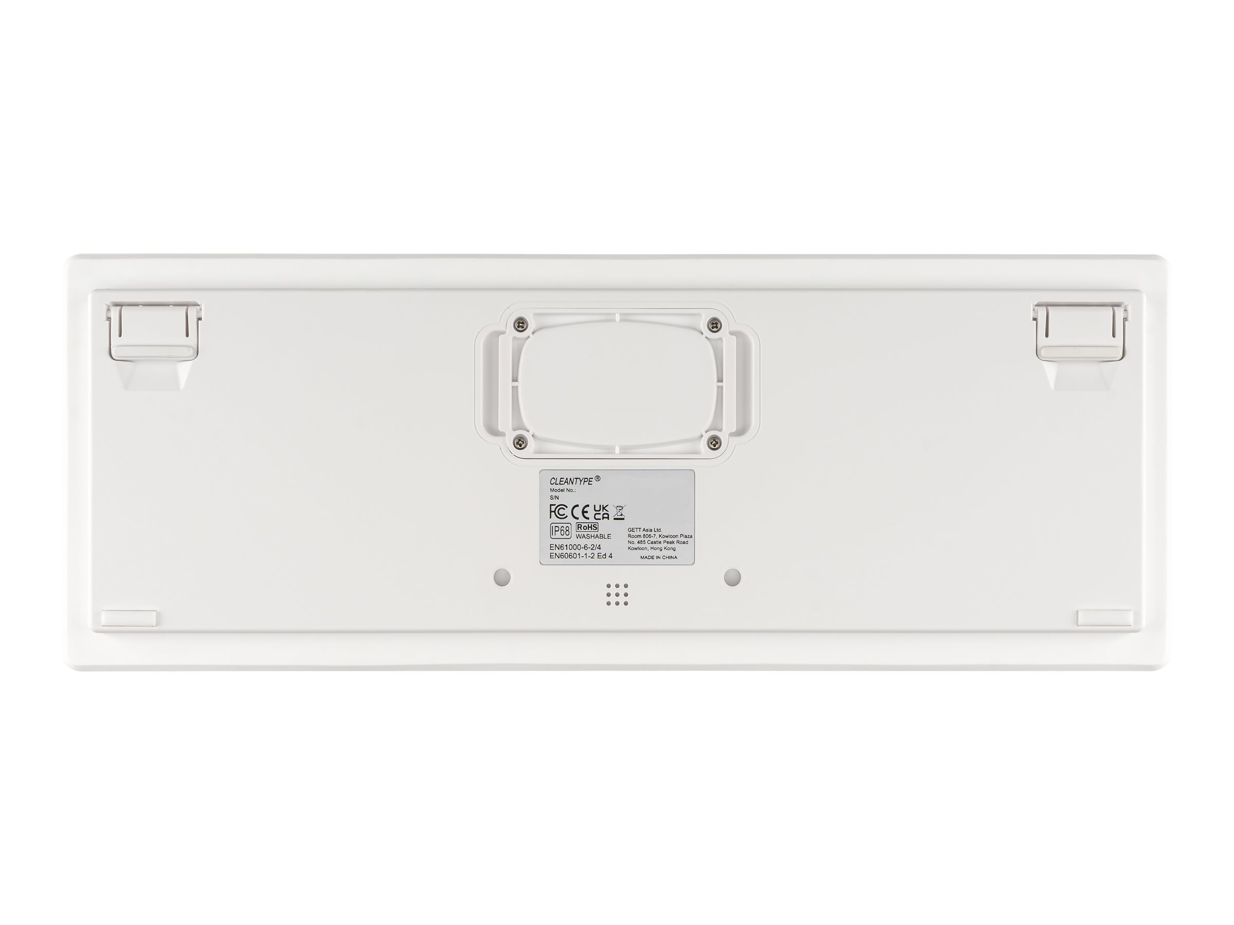 GETT Gerätetechnik CleanType Xtra Touch Protect WL Kabellose Tastatur mit Touchpad QWERTZ Weiß