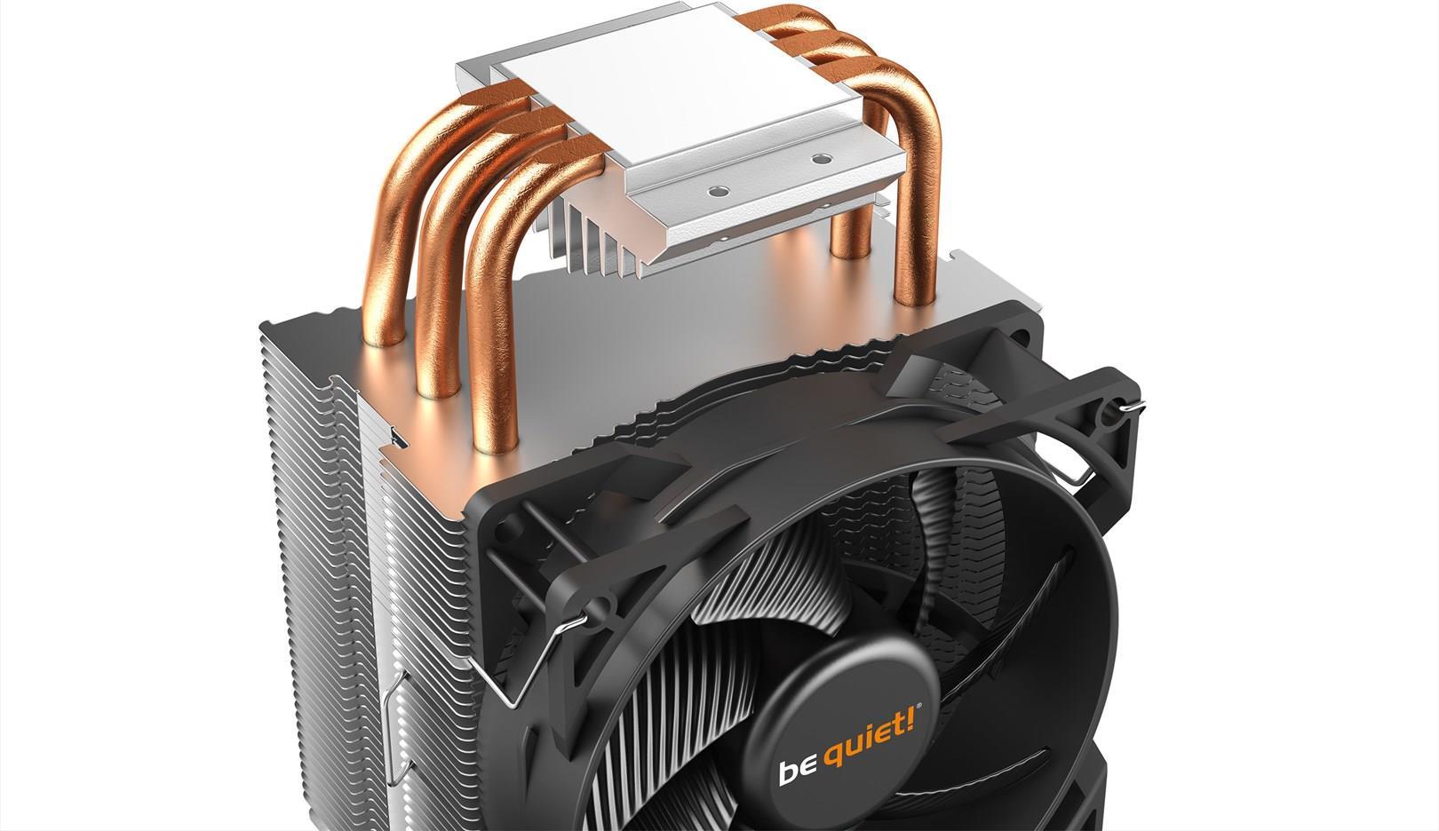 be quiet! Pure Rock Slim 2 Prozessor-Luftkühler 130W TDP 92mm Lüfter Silber