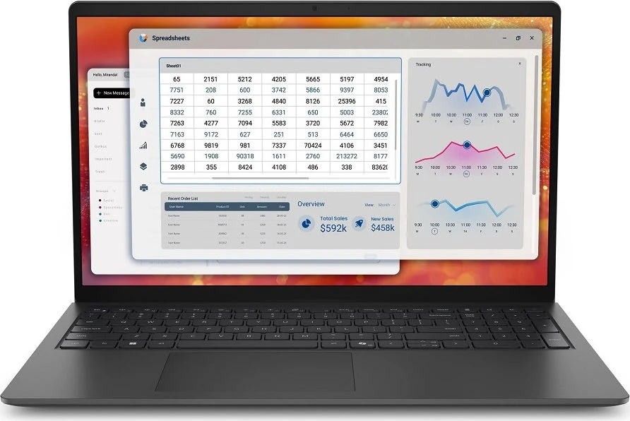 Dell Pro 15 Essential PV15265 AMD Ryzen 5 130 Laptop 15.6" FHD 16GB DDR5 512GB SSD QWERTZ DE (1X1C9)