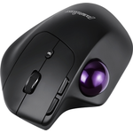 Perixx PERIMICE-720 Ergonomische Trackball-Maus kabellos 2.4 GHz/Bluetooth 1600 dpi Schwarz (PERIMICE-720)