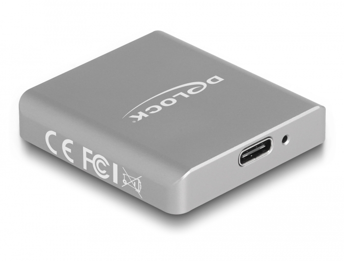 Delock Kartenleser USB-C 3.2 Gen 2 SD Express (SD 7.1) Grau