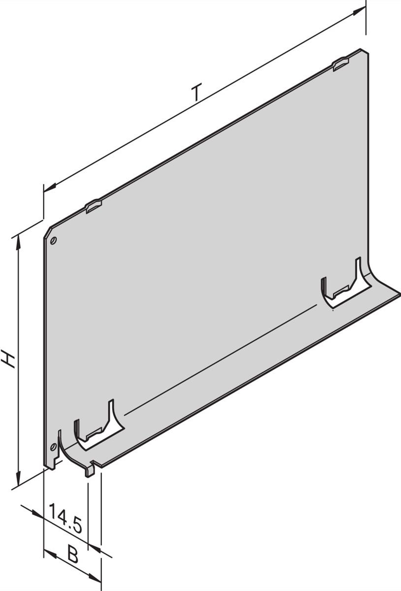 SCHROFF Luftleitblech - SLOTABDECKUNG 3HE 12TE 220T (34562844)