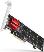 AXAGON PCEM2-ND PCIe Adapter für zwei M.2 SSDs (PCEM2-ND)