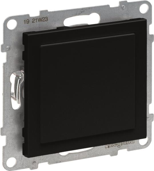 Legrand SEANO Blindabdeckung & 765801 Mosaic-Adapter in der Farbausführung sw 5 (765801)