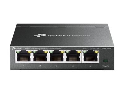 TP-Link Omada ES205G V1 Managed Switch 5 x Gigabit Ethernet Schwarz