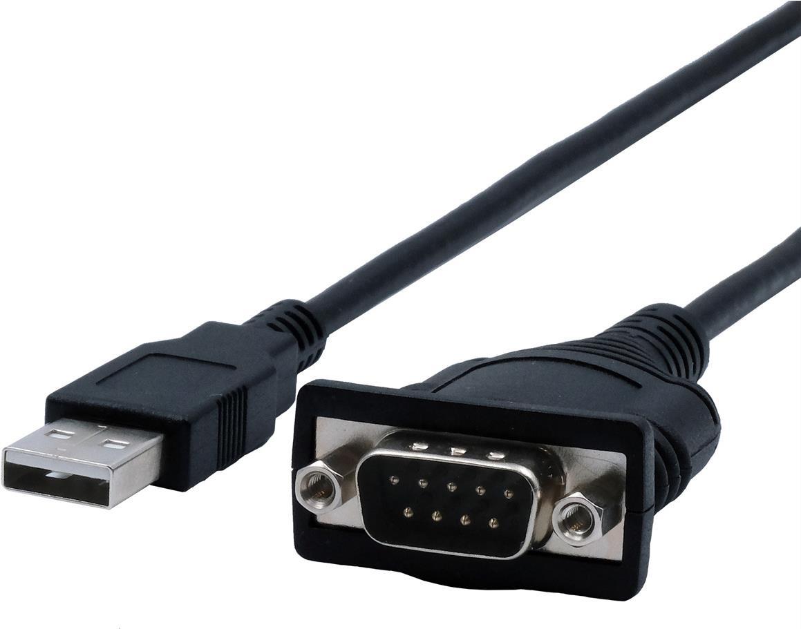 EXSYS GmbH USB zu 1S Seriell RS-232 Port mit 1.8 Meter Kabel (FTDI Chip-Set) (EX-13001)