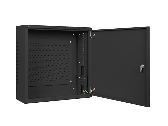 Lanberg WAF1 Series WAF1-5203-06-00B 19" 6U Wandmontierter Rack-Schrank Schwarz, RAL 9004