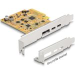 Delock PCI Express x4 Karte zu 1 x extern USB Type-C 10 Gbps Buchse+ 1 - Digital/Daten (90161)
