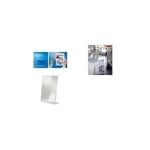sigel Tischaufsteller, Acryl, DIN A4 quer, schräg, glasklar für einseitige Präsentation, besonders standfest (TA211)