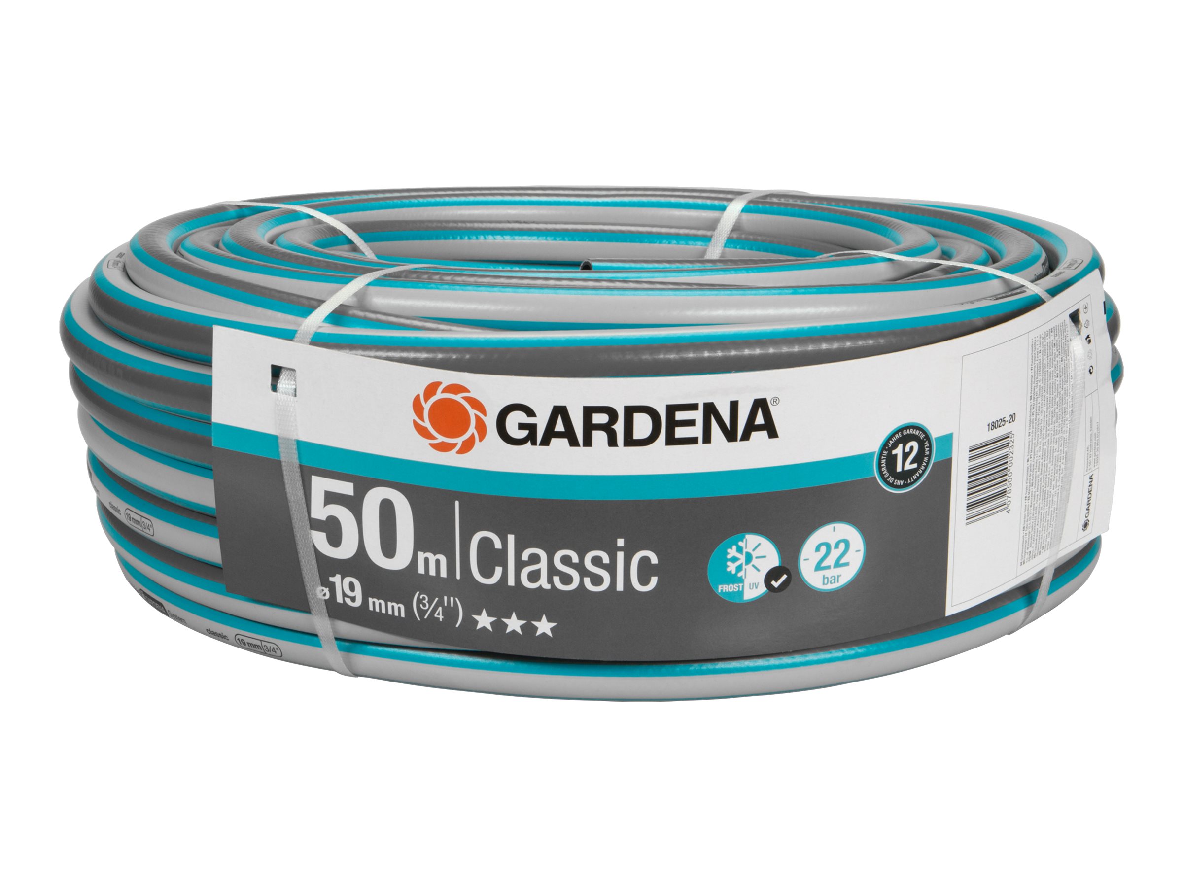 Gardena Classic Gartenschlauch 18025-20 19 mm (3/4") 50 m Grau, Blau