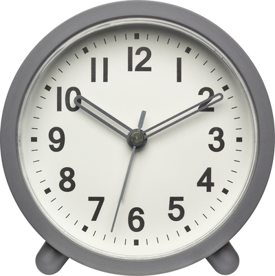 TFA Dostmann 60.1043.10 Quarz Wecker Grau Alarmzeiten 1 Leisegang-Uhrwerk (60.1043.10)