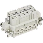 Harting Buchseneinsatz Han® A 09 20 010 2812 10 + PE Schrauben 1 St. (09 20 010 2812)