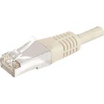 Patchkabel F/UTP, CAT.6A, grau, 30,0 m Für 10 Gigabit/s, mit besonders schmalem Knickschutz (859513)
