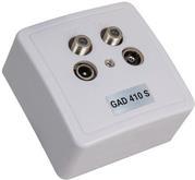 TRIAX Antennendose GAD 410 S 4-Loch Multimedia-Modemdose (306410)