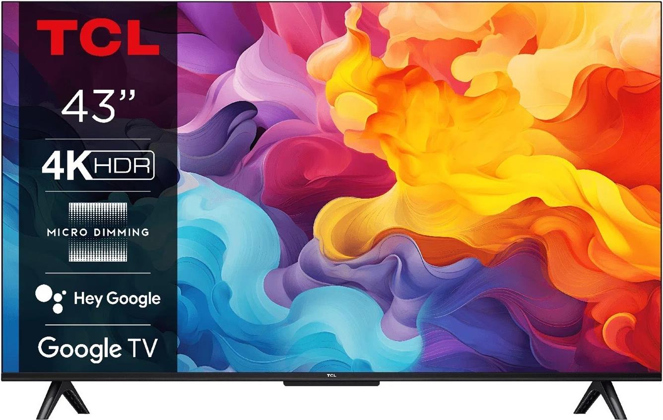 TCL 43V6B Fernseher 109,2 cm (43") 4K Ultra HD Smart-TV WLAN Schwarz [Energieklasse F] (43V6B)