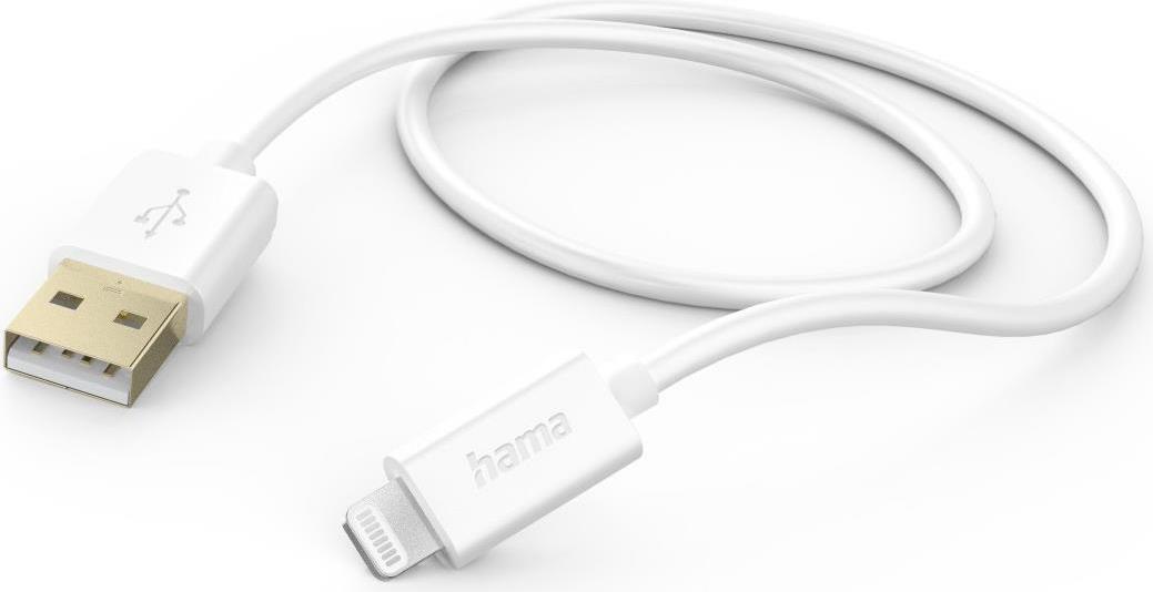 Hama USB-Kabel USB-A-Lightning, 1,5m weiß (00125104)