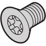 SCHROFF Senkkopfschraube - SENKSCHRAUBE M5X12 TORX 4STK (24560182)