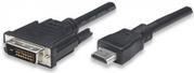 HDMI zu DVI-D Anschlusskabel, schwarz, 10 m Hersteller: Techly (ICOC-HDMI-D-100)