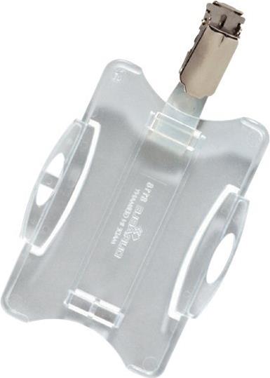 DURABLE Kartenhalter mit Clip 54 x 85 mm Durchsichtig 25 Stück
